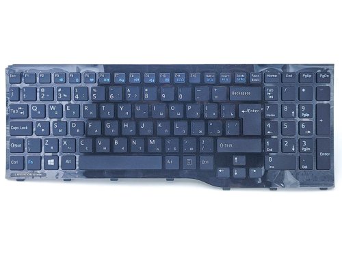 Клавіатура для ноутбука Fujitsu Lifebook AH552 — RU розкладка, чорна, з рамкою