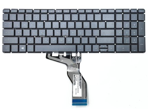 Клавіатура з підсвіткою для ноутбуків HP Pavilion 15T/15Z/15-BR/15-BS/15-BU/15-EF/15Q-DY/15-BW/15S-ER/15S-FR/15S-EQ/15S-FQ, 17G-BR та HP 250/255/256 G6 — RU, чорна
