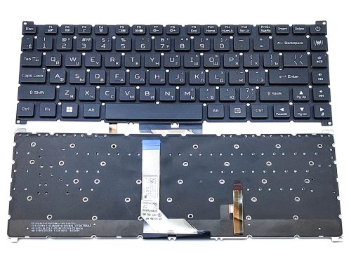 Клавіатура з підсвіткою для ноутбуків ACER Predator Triton 300SE PT314-51S / PT516-52s / PT516-51s — RU, чорна