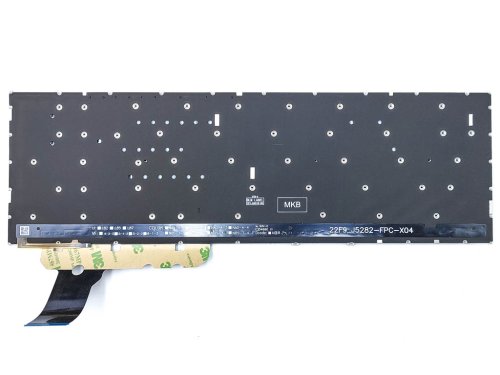 Клавіатура з підсвіткою для ASUS E1504FA, E1504GA, E1505FA, E1505GA, E1505FA, L1504FA, L1504GA, K3604, K3605 15X, K3504, M3504, S3504 — RU, чорна