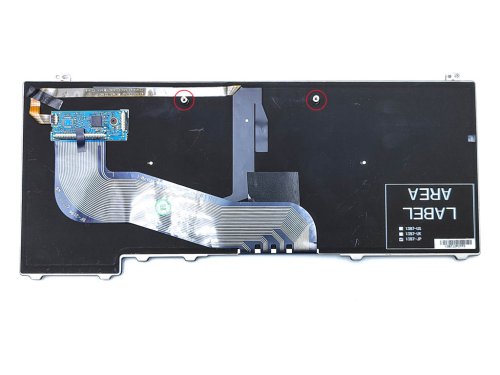 Клавіатура для ноутбука Dell Latitude E5440 — чорна (RU), з підсвіткою