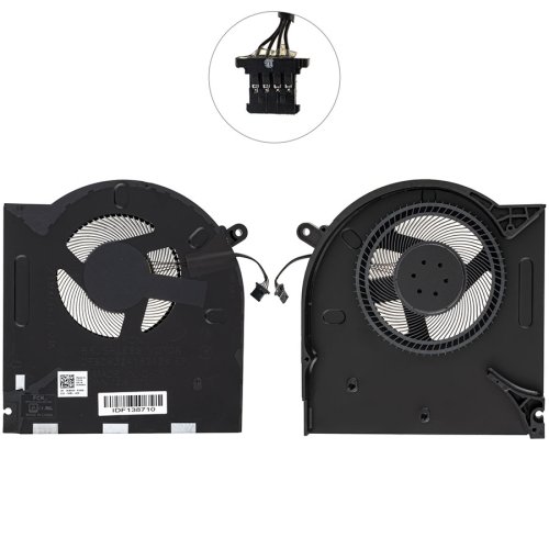 Вентилятори (лів+прав) для Dell Alienware 17 R3, 12V, H5TYJ/CNV63, кулер Original