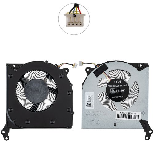 Вентилятори (2 шт) для Lenovo Legion 5 15ARH05/15IMH05H, 5V (лів+прав) Кулер Original