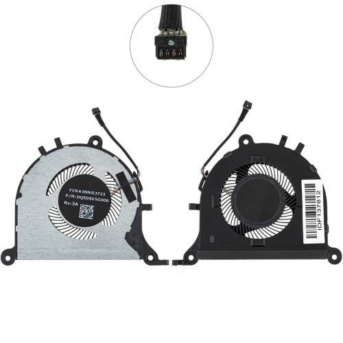 Вентилятори (2шт CPU+GPU) для Lenovo Yoga Slim 7 14IIL05/15IIL05 DQ5D555G075+DQ5D565G006 Original