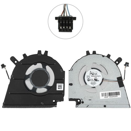 Вентилятори (лівий+правий) для Dell Inspiron 15 Plus 7510, 4-pin, 0GJN2R/0CNNWF Original