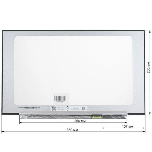 Матриця 15.6″ N156HCA-EAC IPS FHD 1920×1080 eDP 30pin 300 кд/м² Slim матова 350мм (right)