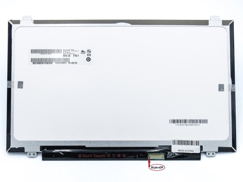 Матриця AUO B140HAN02.4 14.0" Slim eDP 30pin IPS FHD 1920×1080 320mm матова, вушка верх/низ