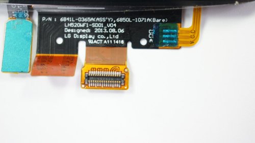 Дисплей LG G2 D800/D801/D802/D803/D805 чорний з тачскріном у зборі, без рамки