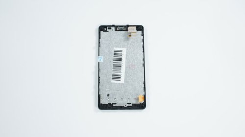 Дисплей Microsoft Lumia 435 (Nokia) чорний, модуль з тачскріном без рамки