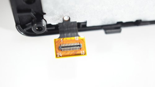 Дисплей Microsoft Lumia 435 (Nokia) чорний, модуль з тачскріном без рамки