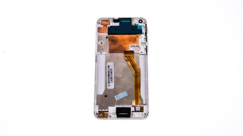 Дисплей HTC Desire 816/816w білий з тачскріном і рамкою, жовтий шлейф (Original)