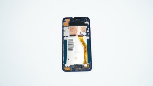 Дисплей HTC Desire 816/816w синій з тачскріном і рамкою, жовтий шлейф (в зборі)