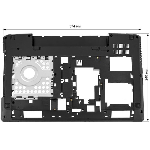 Нижня кришка ноутбука Lenovo G580/G585 чорна (90200460)