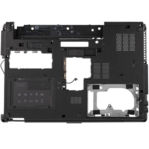Нижня кришка ноутбука б/в для HP 8440p, Compaq 8440p, EliteBook 8440p, чорна