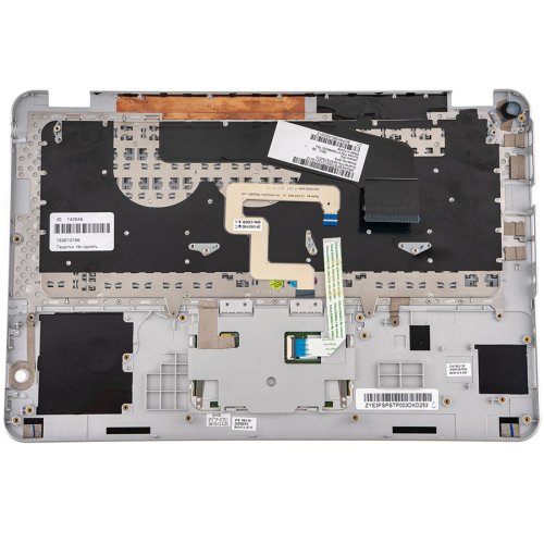 Б/в верхня кришка з клавіатурою для ноутбука HP ENVY 14-3000, срібляста