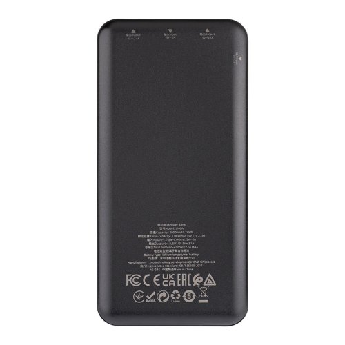 Павербанк HOCO J100A 20000 мА·год, чорний (6931474783585)