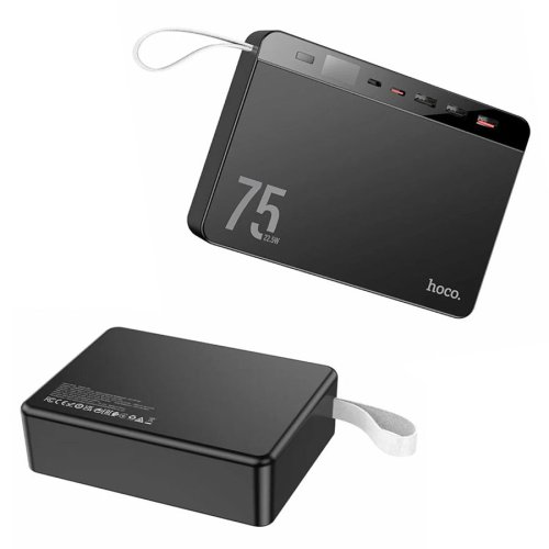 Універсальний павербанк HOCO J94 Overlord 75000mAh, 22.5W, чорний (6931474779175)