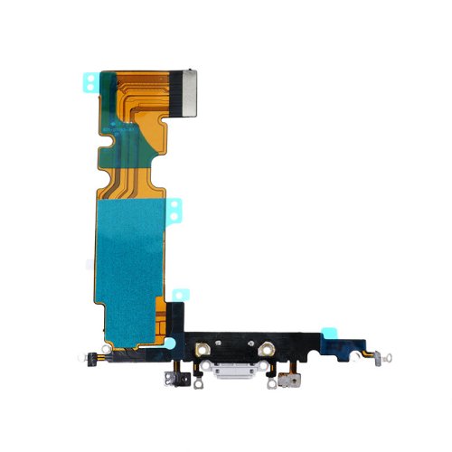 Шлейф с разъемом зарядки и компонентами для Apple iPhone 8+ Plus, gray