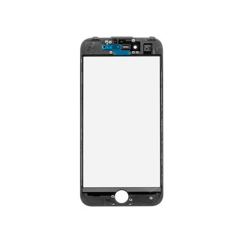 Скло корпусу з рамкою для Apple iPhone 7, чорне Original