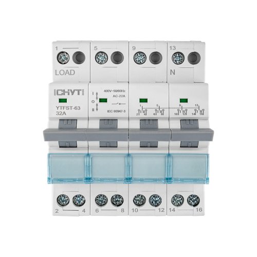 Перемикач напруги CHYT 2-0-1, 4P, 32A