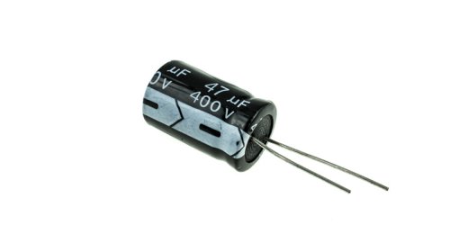 Конденсатор 47mF, 400V, Size 16x25mm, рабочая температура -40…+105