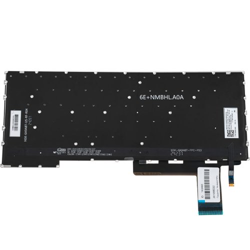 Клавіатура для ноутбука Lenovo Slim 5 14APH8, чорна, без рамки, підсвітка, RU-розкладка