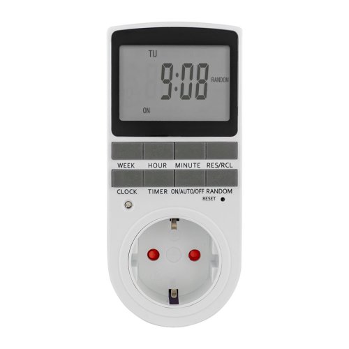 Електронний цифровий тижневий таймер у розетку Open Electric OPTM02