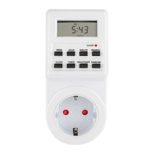 Цифровий тижневий таймер-розетка Open Electric OPTM03 (електронний)