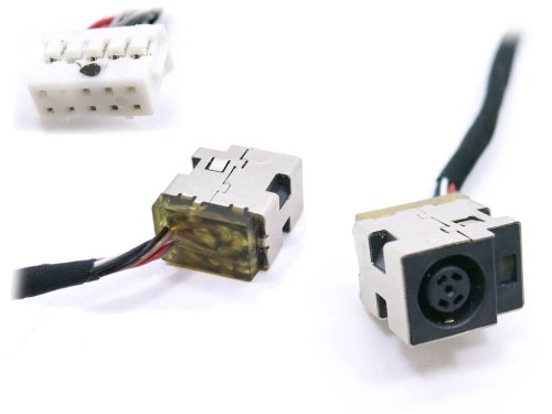 Роз’єм живлення для ноутбука HP DV6-3000, DV6-3100, DV6-3200, DV6T-3000, DV6T-3100, DV6T-3200, DV6-3xxx (7.4×5.0, центральний пін) з кабелем