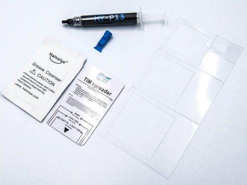 Термопаста Halnziye HY-P13 карбонова сіра, шприц 2 г, теплопровідність 13,4 Вт/м·К