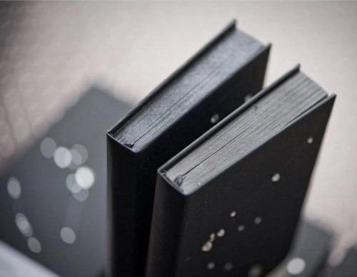 Подарункова записна книжка сузір’я Зодіаку «Діва», блокнот 90×180×18 мм, 240 арк., чорний