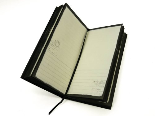 Подарунковий блокнот сузір’я зодіаку «Терези» — записна книжка 90×180×18 мм, 240 арк., чорний