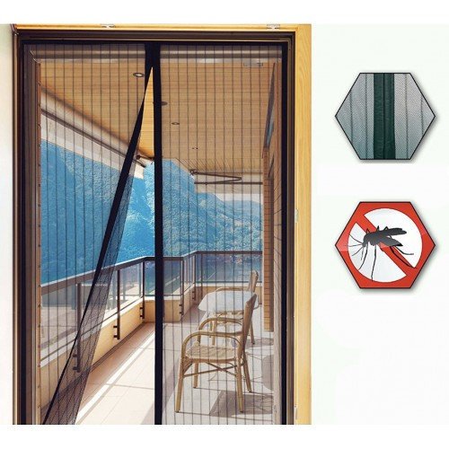 Антимоскітна штора-сітка Magic Mesh на магнітах для дверей 100×190 см від комах