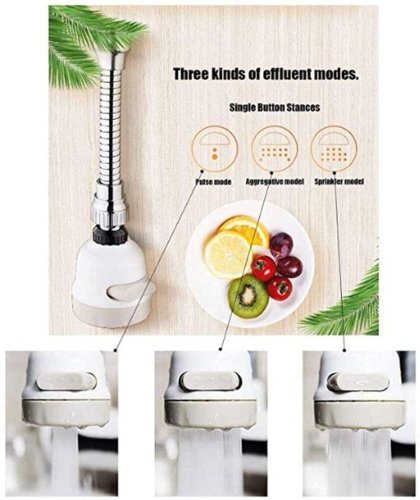 Насадка-аератор на кран 360°: гнучка, на змішувач, для економії води