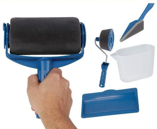 Набір універсальних малярних валиків PAINT ROLLER 2 шт: ванночка для фарби та шпатель