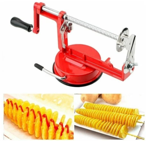 Машинка-спіралайзер для картоплі Spiral Potato Slicer — картоплерізка/овочерізка, спіральна мультирізка