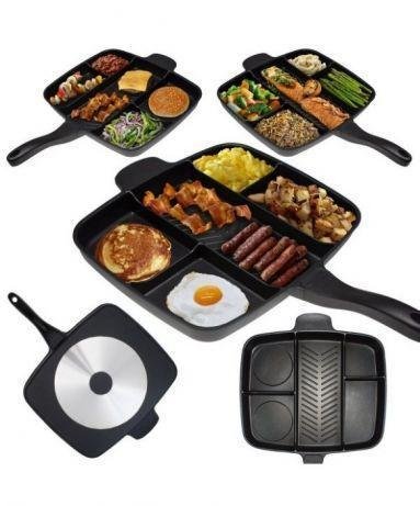 Сковорода Magic Pan 5-в-1 з секціями для одночасного смаження кількох страв