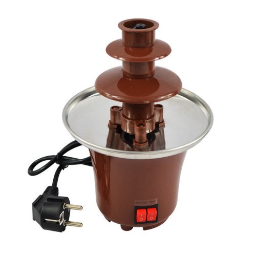 Домашній міні шоколадний фонтан для фондю Mini Chocolate Fondue Fountain