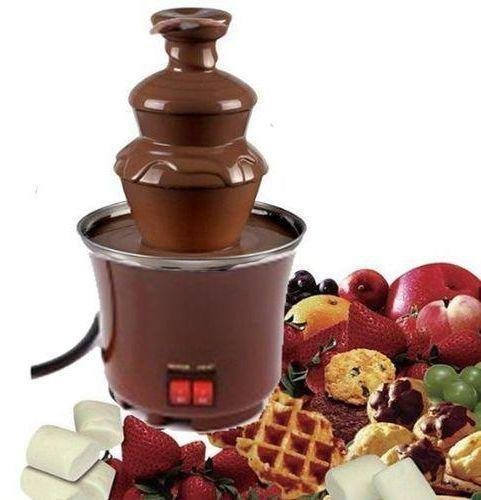 Домашній міні шоколадний фонтан для фондю Mini Chocolate Fondue Fountain