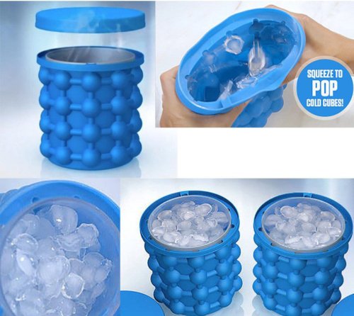 Силіконова форма-відро для льоду Ice Genie, льодниця для охолодження напоїв