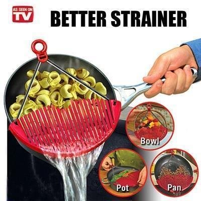 Універсальний друшляк-накладка для зливу води BETTER STRAINER — сито/ситечко