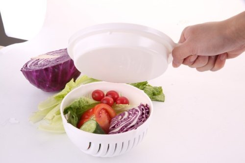 Салатниця-овочерізка Salad Cutter Bowl для швидкого шаткування овочів і салатів