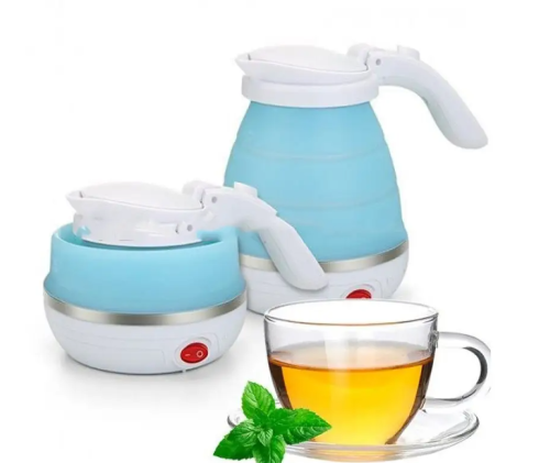 Портативний складний електрочайник Foldable Kettle із силікону (електричний чайник)