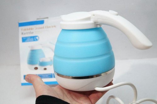 Портативний складний електрочайник Foldable Kettle із силікону (електричний чайник)