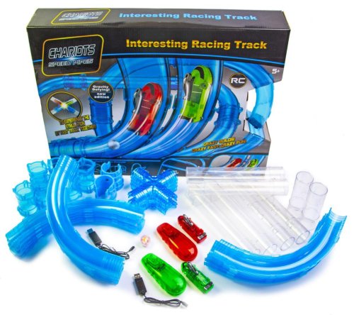 Автотрек трубопровідні гонки Chariots Speed Pipes, перегони в трубі, 37 деталей