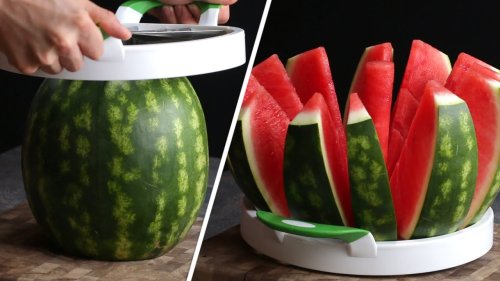 Круглий ніж-нарізувач WATERMELON CUTTER для кавуна, дині та ананаса