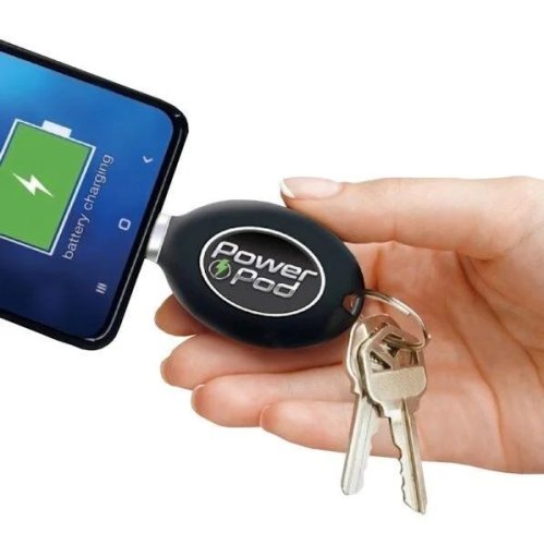 Powerbank-брелок Power Pod Emergency Charge 800 mAh, Lightning для iPhone, портативний Power Bank