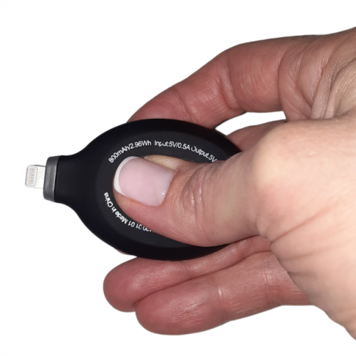 Powerbank-брелок Power Pod Emergency Charge 800 mAh, Lightning для iPhone, портативний Power Bank