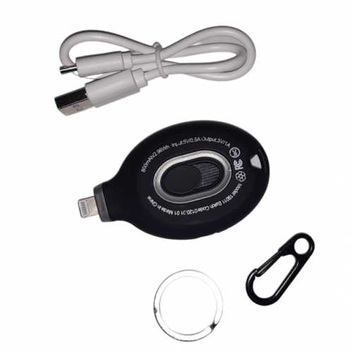 Powerbank-брелок Power Pod Emergency Charge 800 mAh, Lightning для iPhone, портативний Power Bank