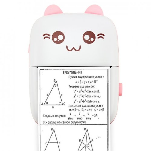 Портативний дитячий Bluetooth мініпринтер з термодруком без чорнил, Android/iOS, USB-зарядка